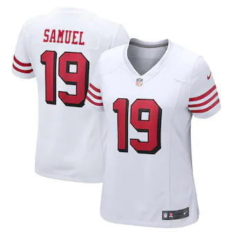 womens nike deebo samuel white san francisco 49ers alternat